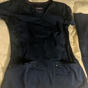Blue scrub set